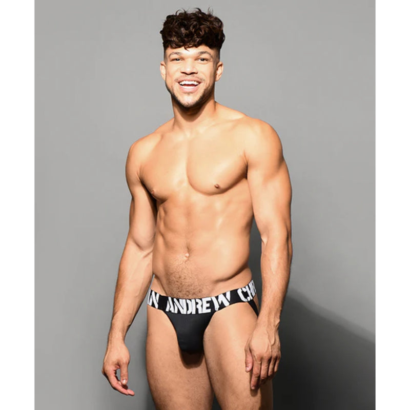Load image into Gallery viewer, Andrew Christian Power Rib Jock Strap Black
