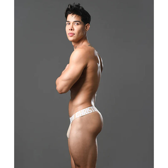 Andrew Christian Breeze Sports Mesh Thong Sand Tan