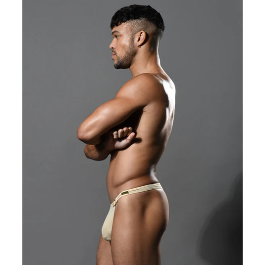 Andrew Christian Low Cut Ring Thong Sand Tan
