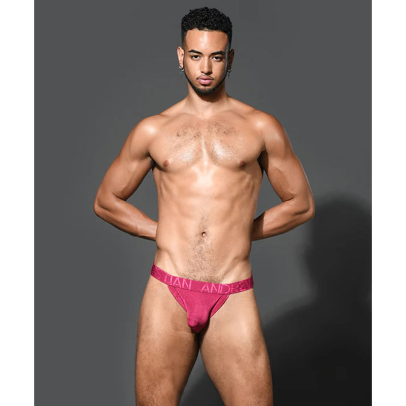 Load image into Gallery viewer, Andrew Christian Sensual Rib Jock Strap Wine Burgundy
