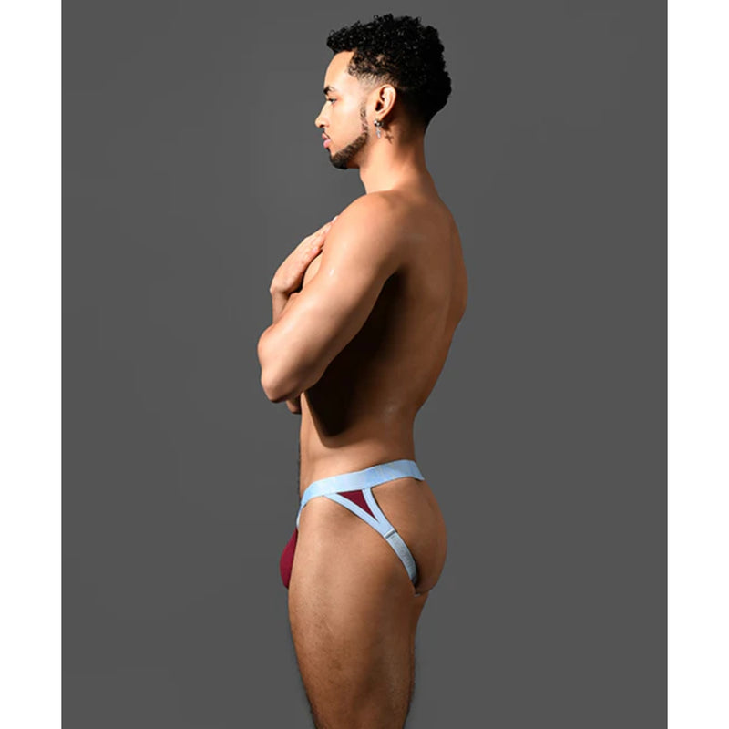 Load image into Gallery viewer, Andrew Christian Bulge Cock Ring Jock Strap Burgundy
