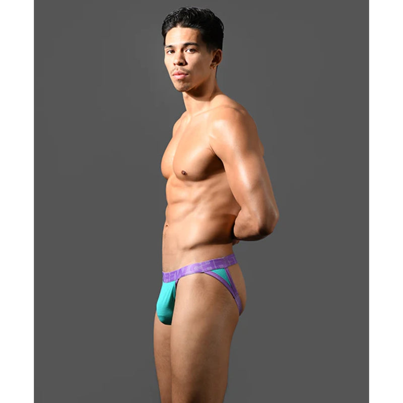 Load image into Gallery viewer, Andrew Christian Bulge Cock Ring Jock Strap Jade
