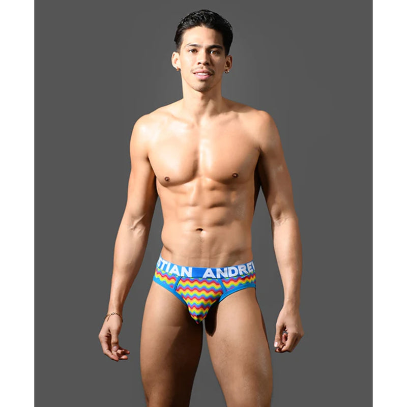 Load image into Gallery viewer, Andrew Christian Pride Wave Brief Rainbow
