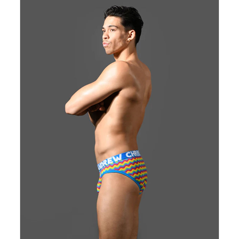 Load image into Gallery viewer, Andrew Christian Pride Wave Brief Rainbow
