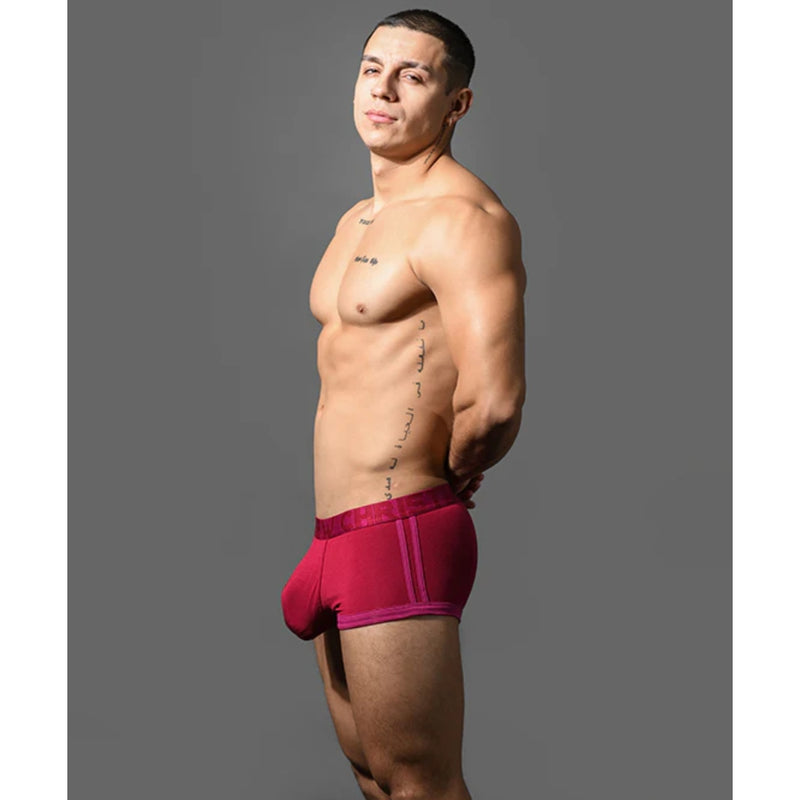 Load image into Gallery viewer, Andrew Christian CoolFlex Modal Boxer Trunk Burgundy
