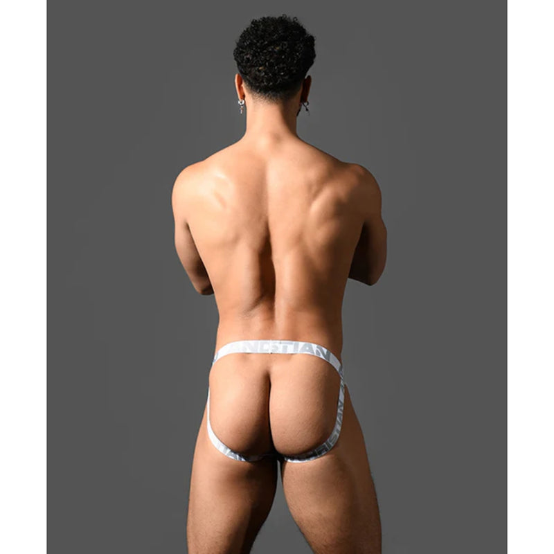 Load image into Gallery viewer, Andrew Christian Vibe Workout Jock Strap Grey
