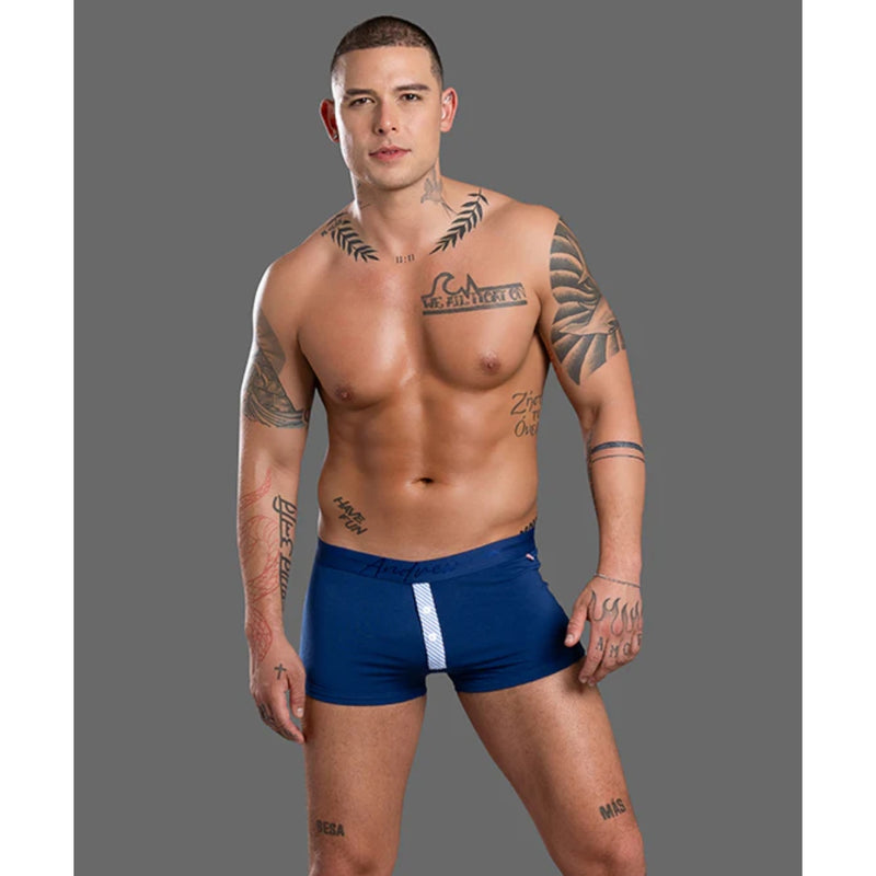 Load image into Gallery viewer, Andrew Christian Hamptons Capsule Boxer Trunk Navy
