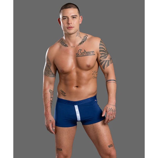 Andrew Christian Hamptons Capsule Boxer Trunk Navy