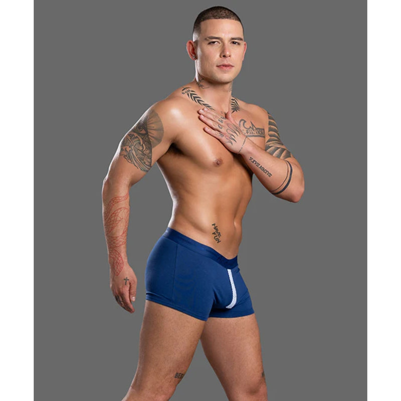 Load image into Gallery viewer, Andrew Christian Hamptons Capsule Boxer Trunk Navy
