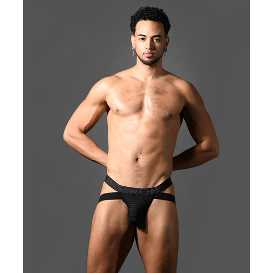Andrew Christian Martel Mesh Cross Jock Strap Black