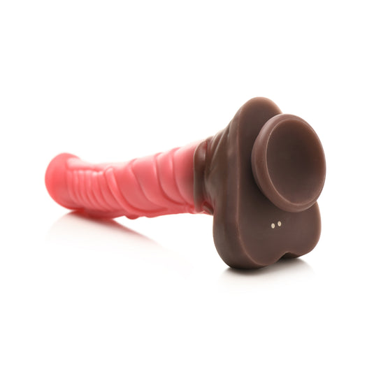 Creature Cocks Deluxe Centaur Thrusting & Vibrating Silicone Dildo Red