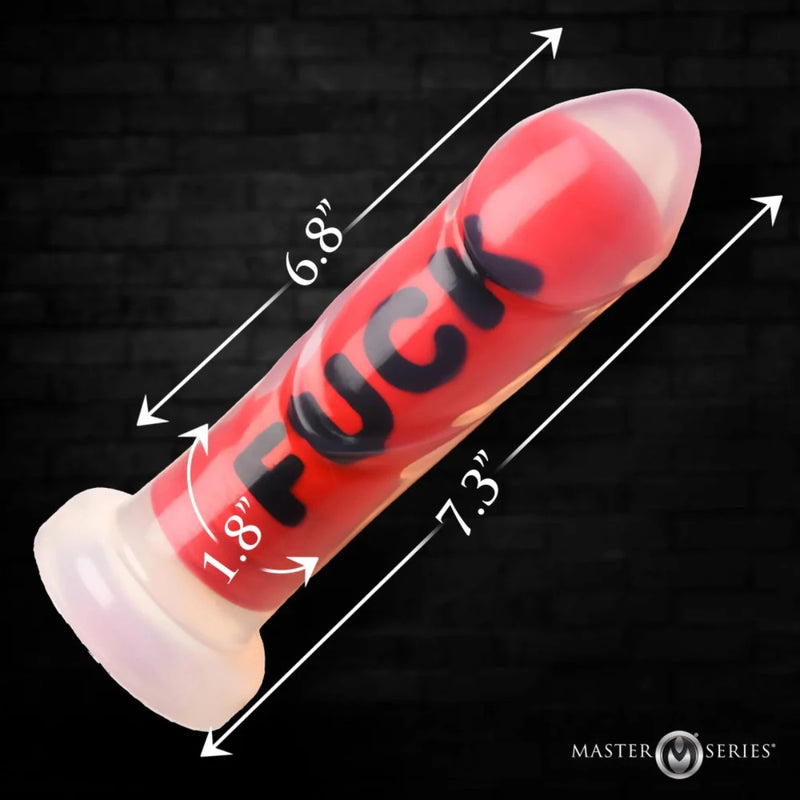 Load image into Gallery viewer, Master Series FUCK Silicone Dildo

