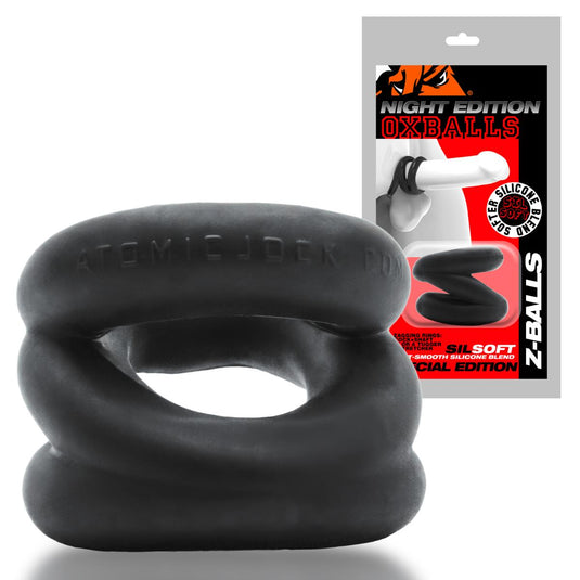 Oxballs Z Balls Zig Zag Cock Ring & Ball Stretcher Special Edition Night