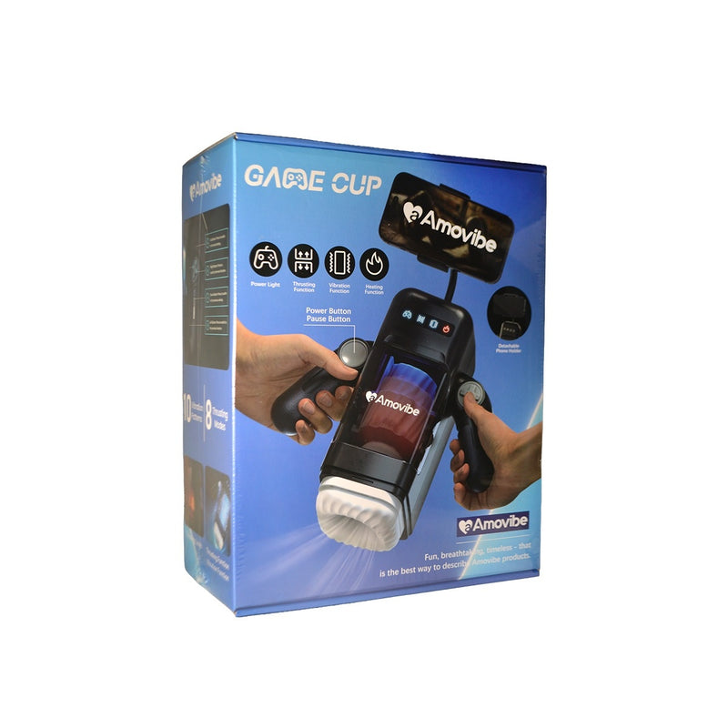 Load image into Gallery viewer, Amovibe Game Cup Automatic Male Masturbator Black
