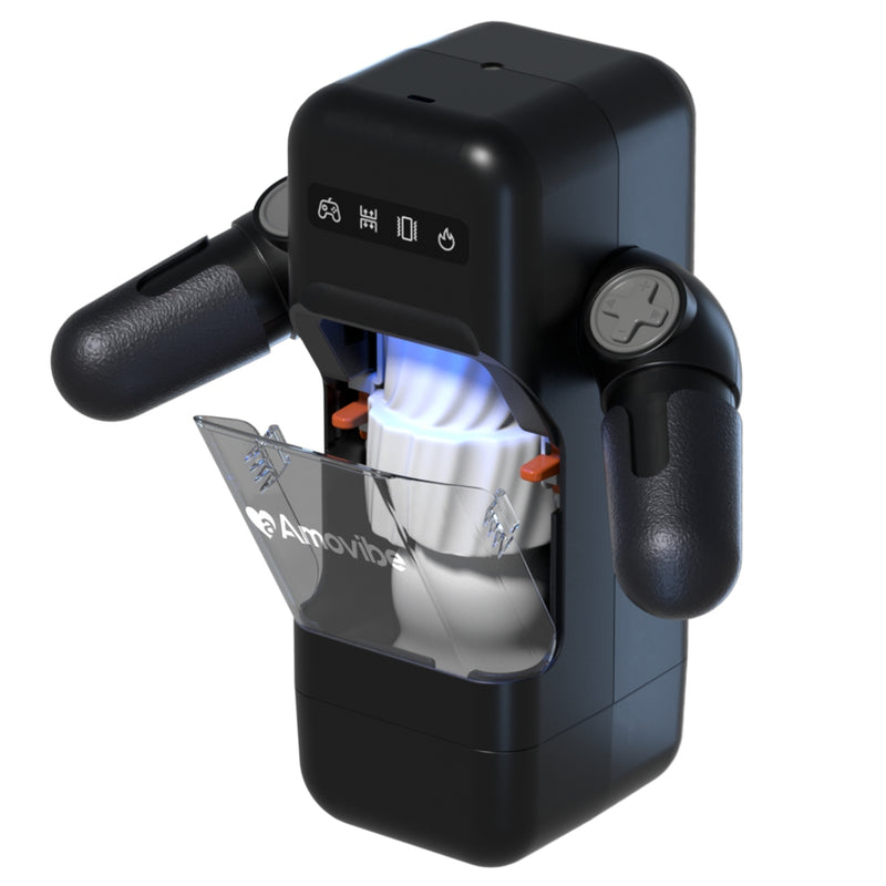 Load image into Gallery viewer, Amovibe Game Cup Automatic Male Masturbator Black
