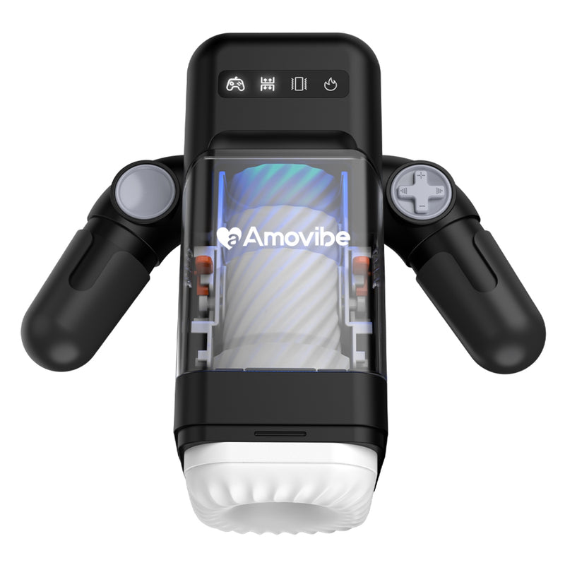 Load image into Gallery viewer, Amovibe Game Cup Automatic Male Masturbator Black
