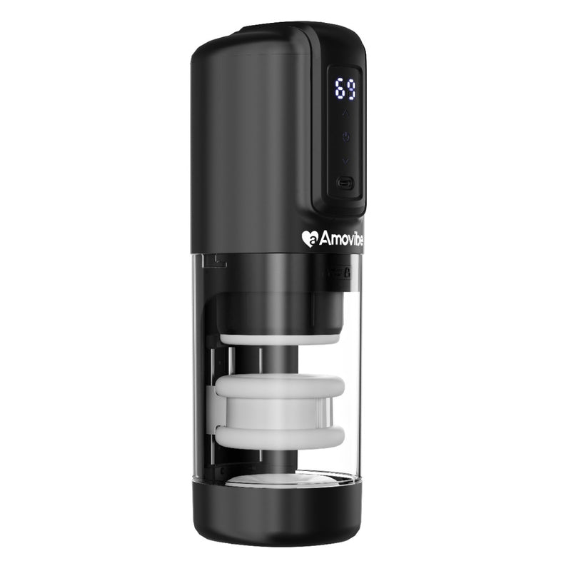 Load image into Gallery viewer, Amovibe Porsha Automatic Male Masturbator Black
