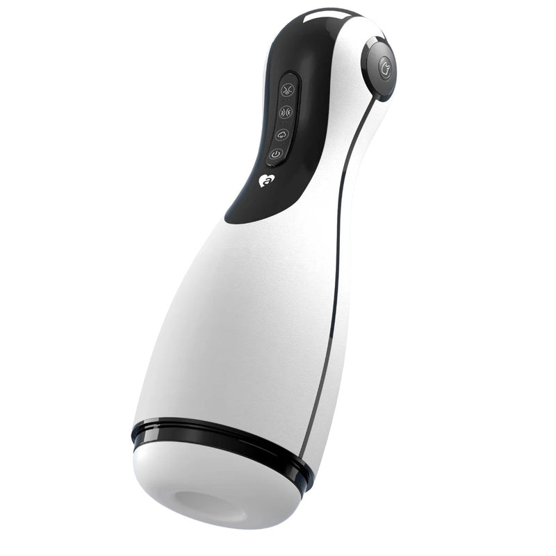 Load image into Gallery viewer, Amovibe Good Night Suction Male Masturbator White
