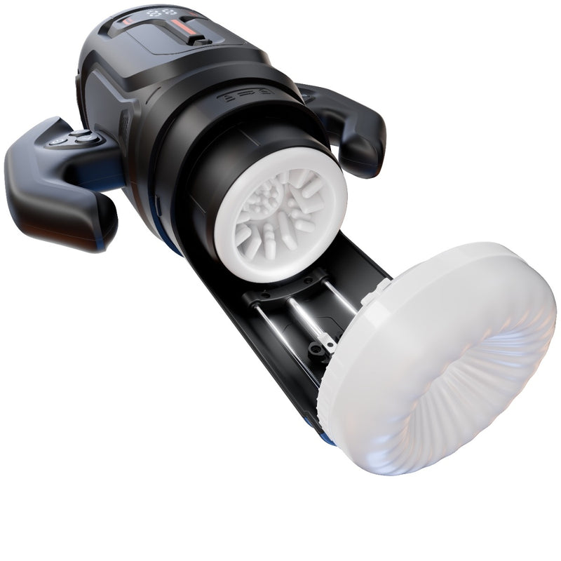 Load image into Gallery viewer, Amovibe Turbo Thrusting &amp; Rotating Male Masturbator Black
