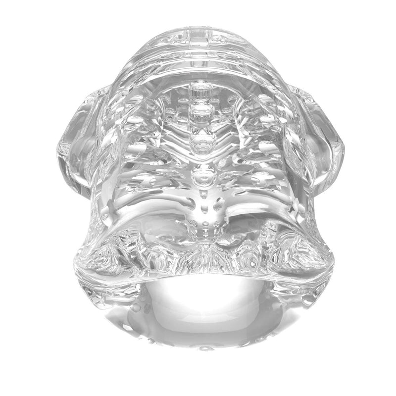Load image into Gallery viewer, Amovibe Alpha Sucking &amp; Vibrating Male Masturbator Black Clear
