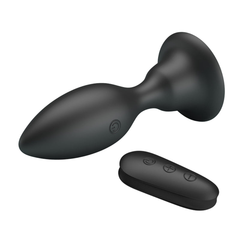 Load image into Gallery viewer, Pretty Love Mr Play Remote Controlled Vibrating Butt Plug Black
