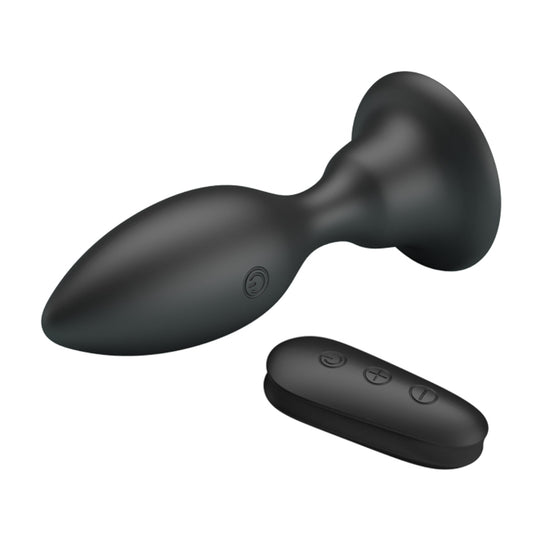 Pretty Love Mr Play Remote Controlled Vibrating Butt Plug Black
