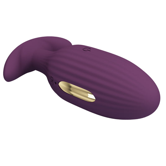 Pretty Love Jefferson Vibrating Electro Butt Plug Purple
