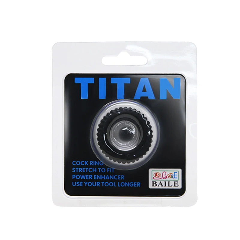 Load image into Gallery viewer, Pretty Love Titan Silicone Cock Ring 1 Black
