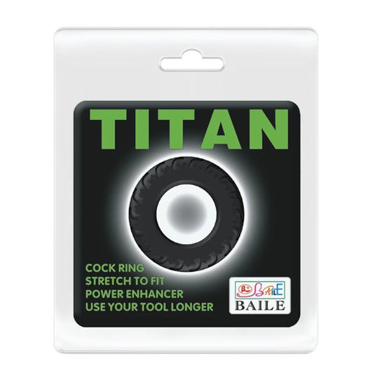 Pretty Love Titan Silicone Cock Ring 3 Black