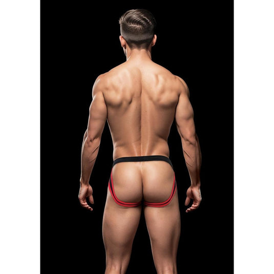 Envy Sport Mesh Jock Strap Black Red