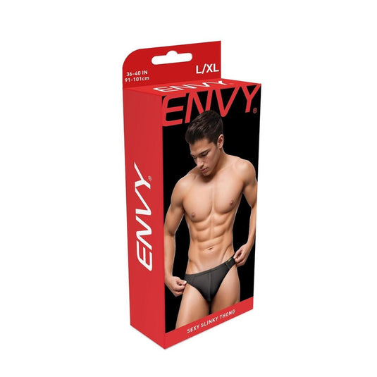 Envy Sexy Slinky Thong Black