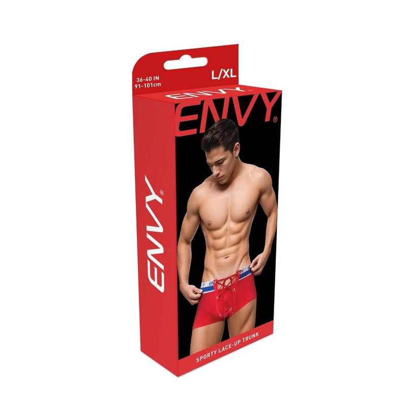 Load image into Gallery viewer, Envy Sporty Lace Up Trunk Red
