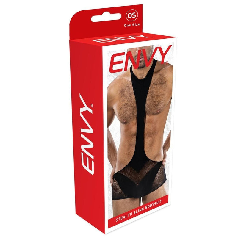 Load image into Gallery viewer, Envy Stealth Sling Bodysuit Black One Size
