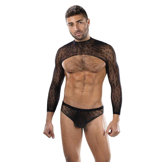 Envy Untamed 2 Piece Crop Top & Brief Set Black One Size