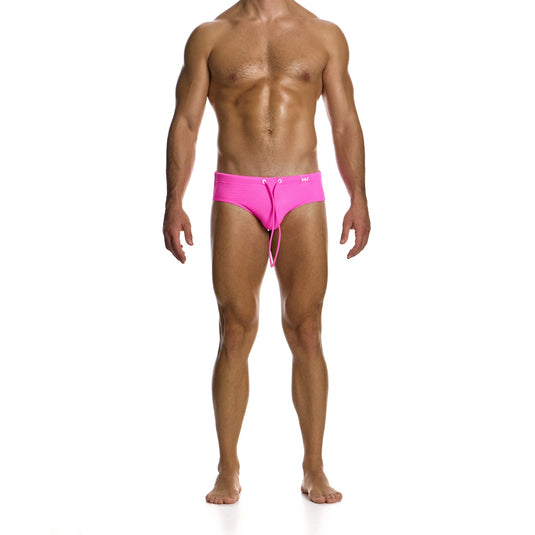 Modus Vivendi Waffle Classic Swim Brief Fuchsia