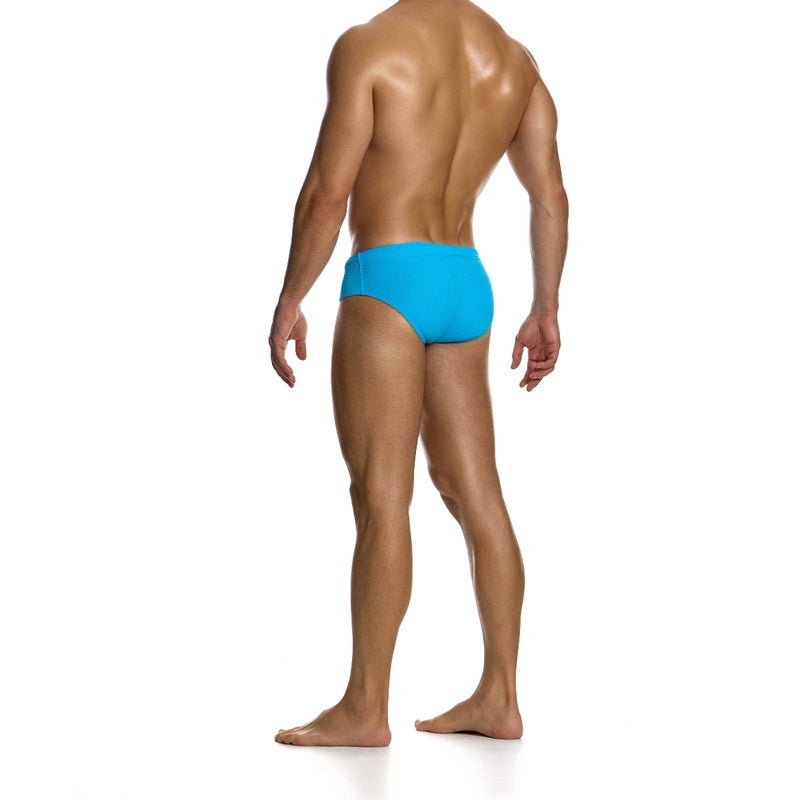 Load image into Gallery viewer, Modus Vivendi Waffle Classic Swim Brief Turquoise
