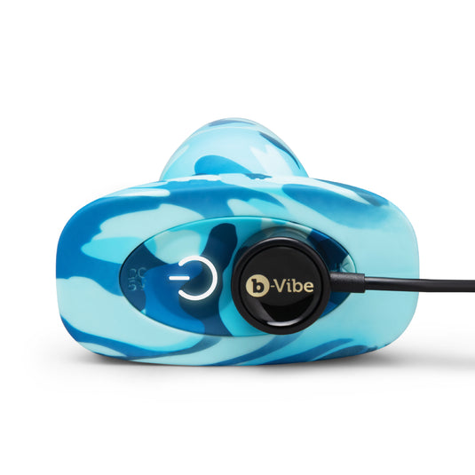 b-Vibe Rimming 2 Special Edition Vibrating Butt Plug Blue Camo