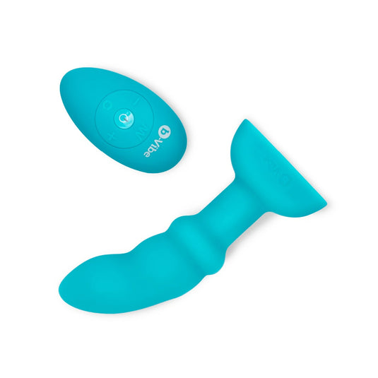 b-Vibe Rimming P-Spot Remote Control Vibrating Plug Blue