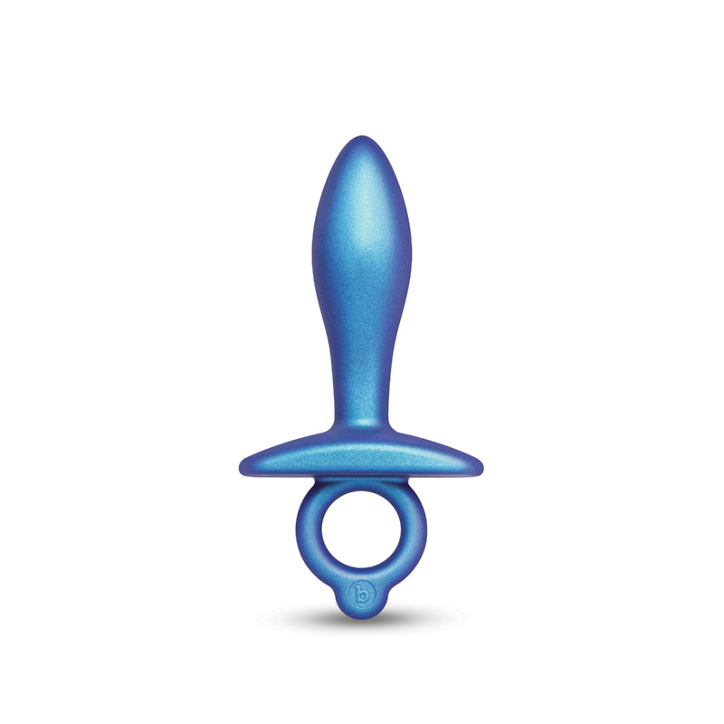 Load image into Gallery viewer, b-Vibe Butties Slide Silicone Butt Plug Blue

