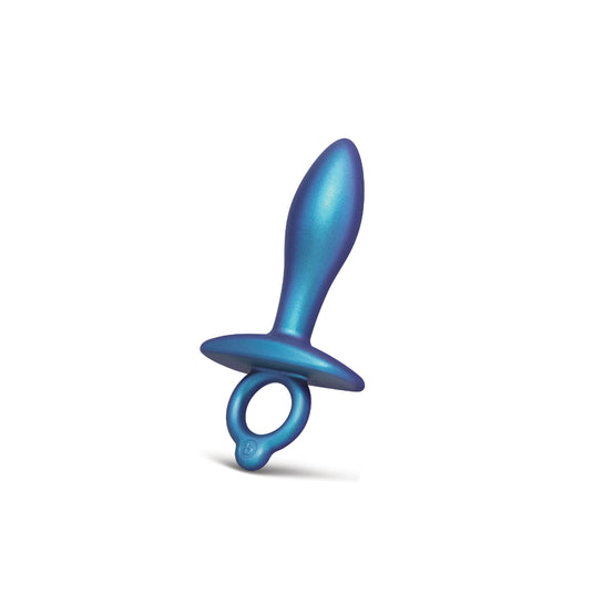 b-Vibe Butties Slide Silicone Butt Plug Blue