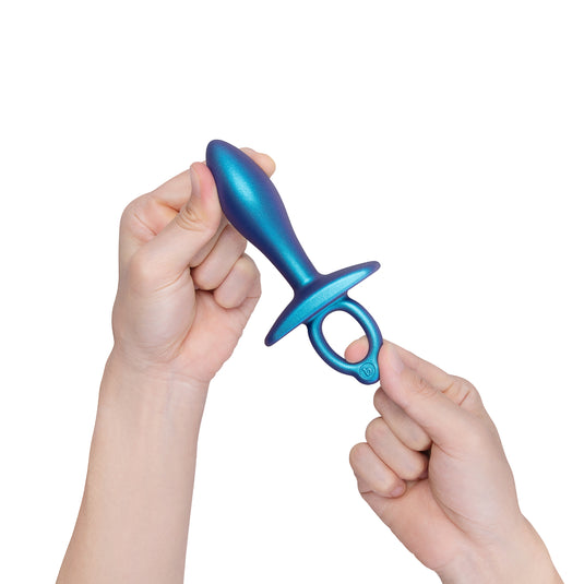 b-Vibe Butties Slide Silicone Butt Plug Blue