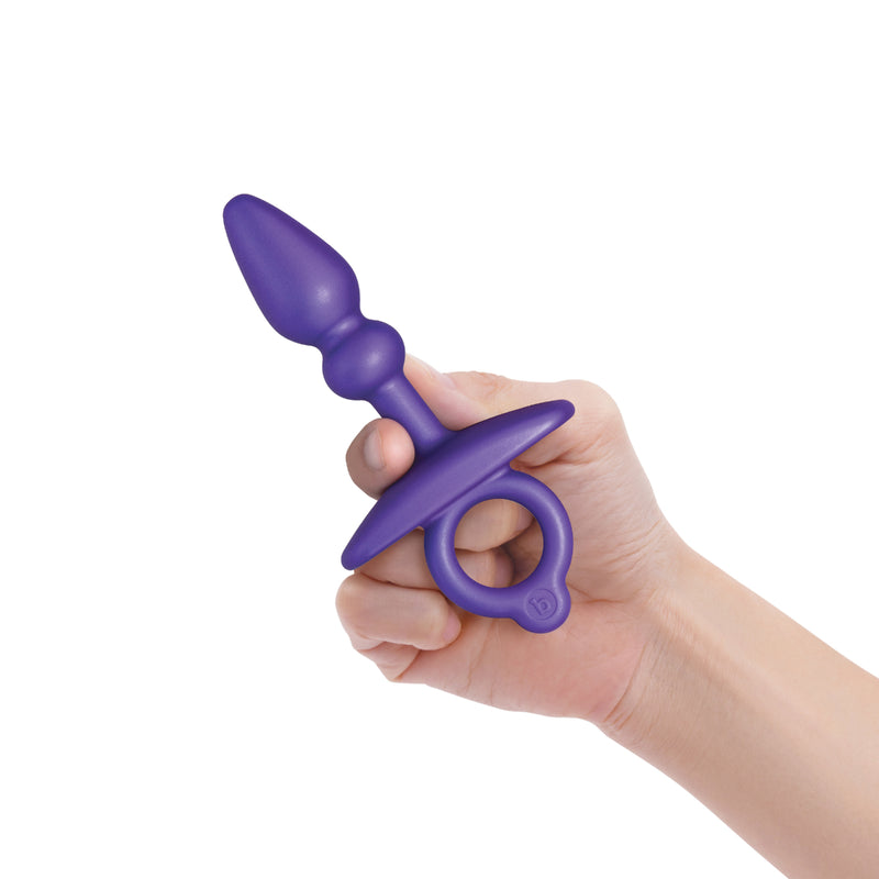 Load image into Gallery viewer, b-Vibe Butties Dart Silicone Anal Butt Plug Purple
