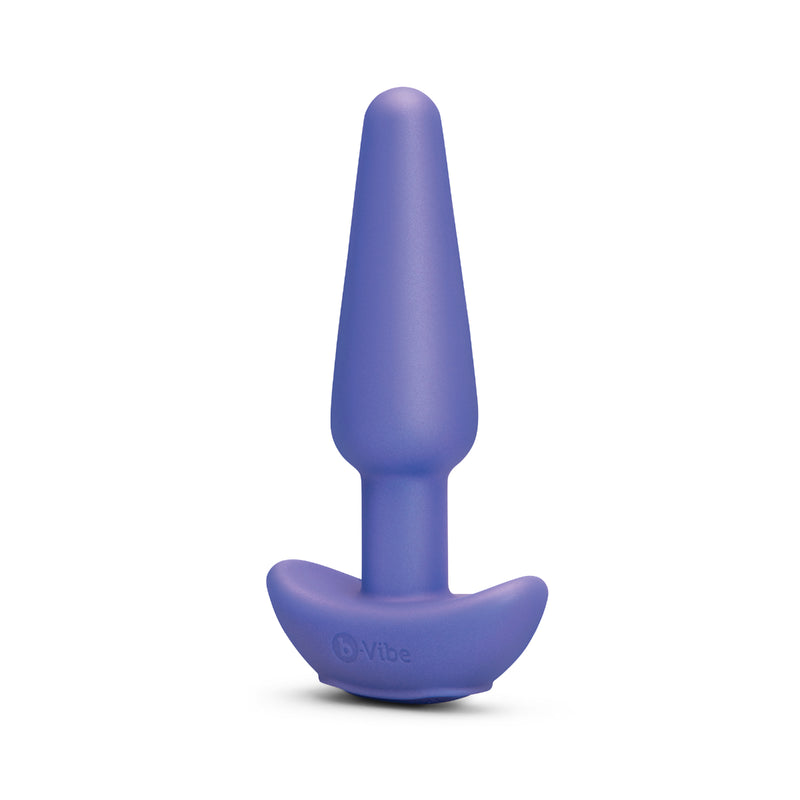 Load image into Gallery viewer, b-Vibe Butties Shake Slimline Vibrating Silicone Butt Plug Purple
