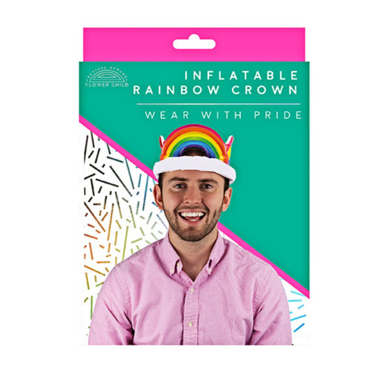 Gift Republic Inflatable Rainbow Crown