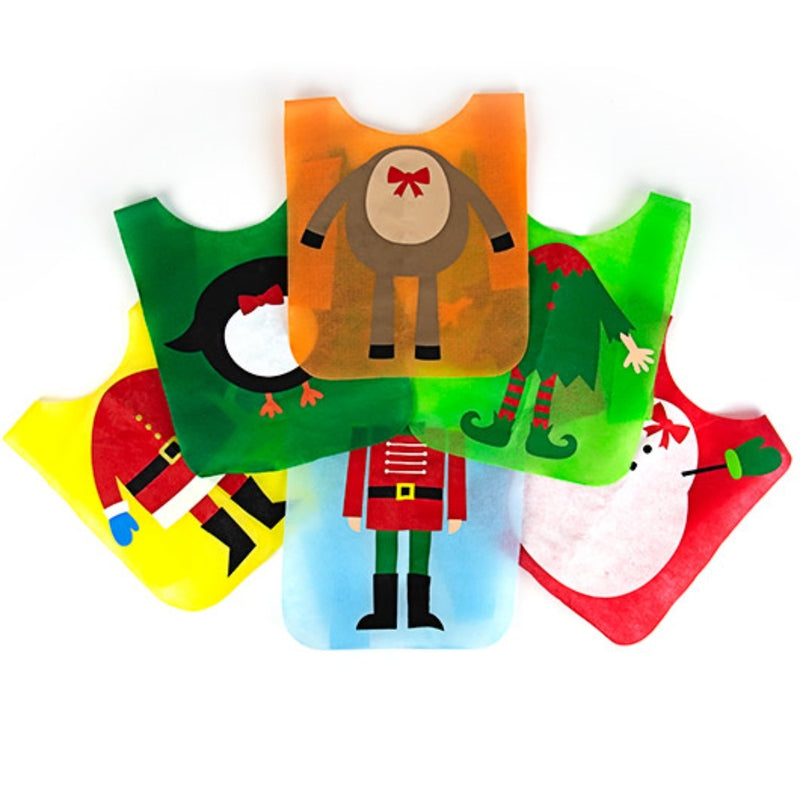 Load image into Gallery viewer, Gift Republic Festive Dinner Bibs 12 Pack
