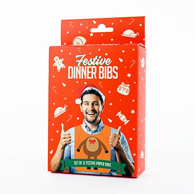 Load image into Gallery viewer, Gift Republic Festive Dinner Bibs 12 Pack
