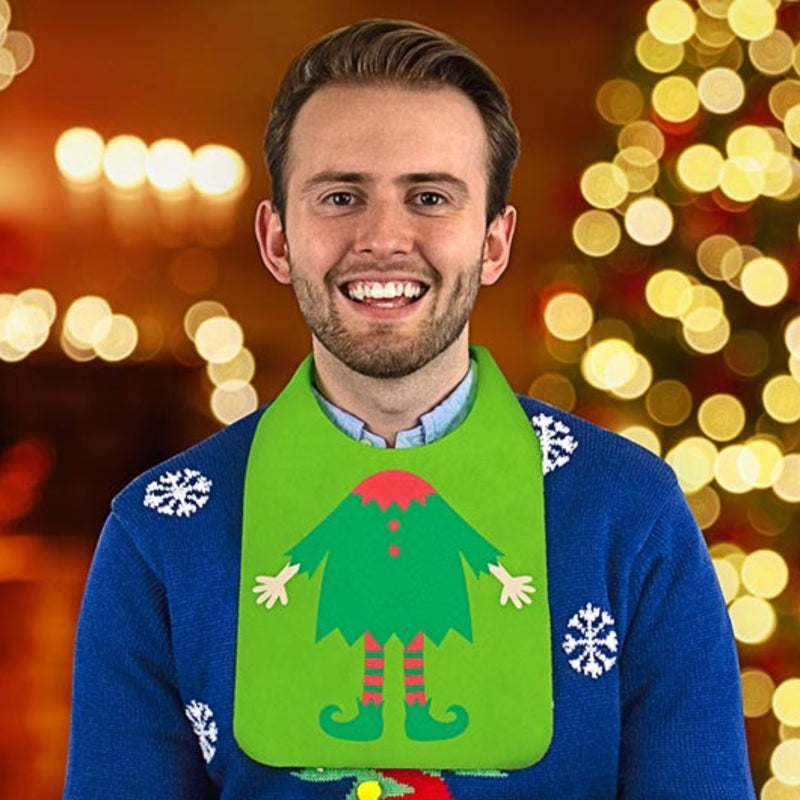 Load image into Gallery viewer, Gift Republic Festive Dinner Bibs 12 Pack
