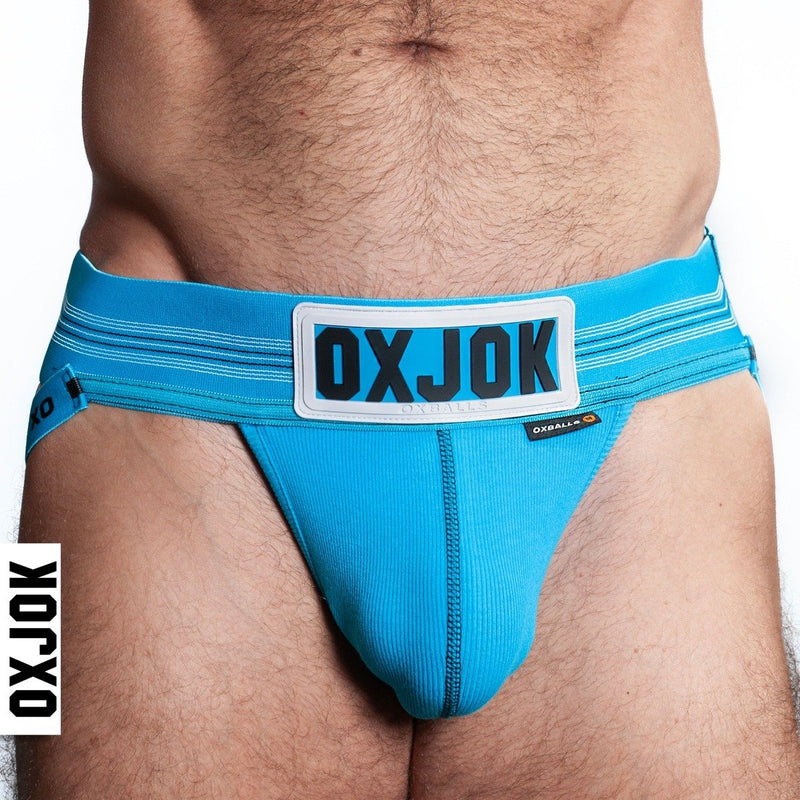 Load image into Gallery viewer, Oxballs Ox Jok Slingjock Jock Strap Pool Blue
