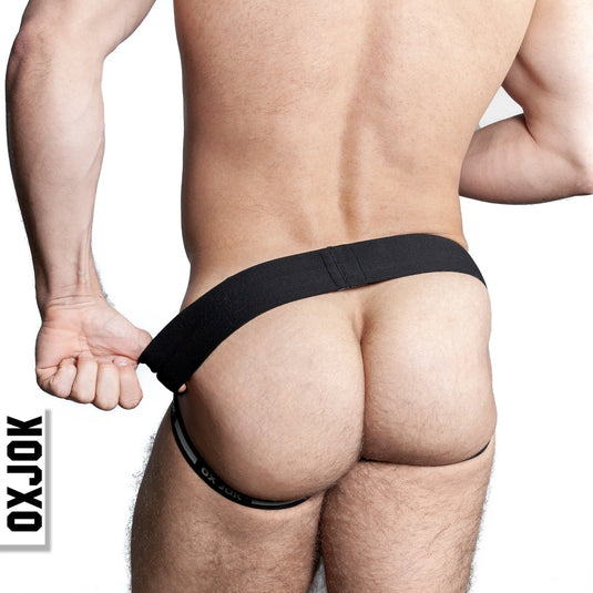 Oxballs Ox Jok Airmesh Jock Strap Tar Black