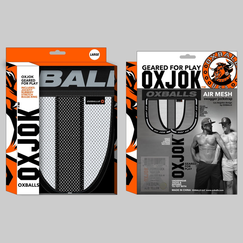 Load image into Gallery viewer, Oxballs Ox Jok Airmesh Jock Strap Ice White
